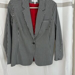 Calvin Klein Black and White Checkered Women's Blazer